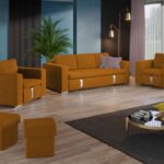 Set Canapea si Fotolii Ivy Portocaliu