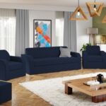 Set Canapea si Fotolii Mini Albastru