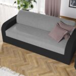 Canapea Mini Gri Deschis / Gri Antracit