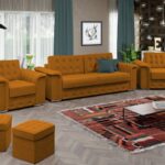 Set Canapea si Fotolii Olimp Portocaliu