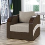 Fotoliu Verona Crem / Maro