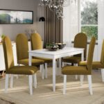 Set Masa Grand Alba + 6 Scaune Grand Mustar