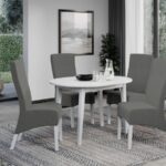 Set Masa Rosa extensibila + 4 Scaune Paris Vardo 11