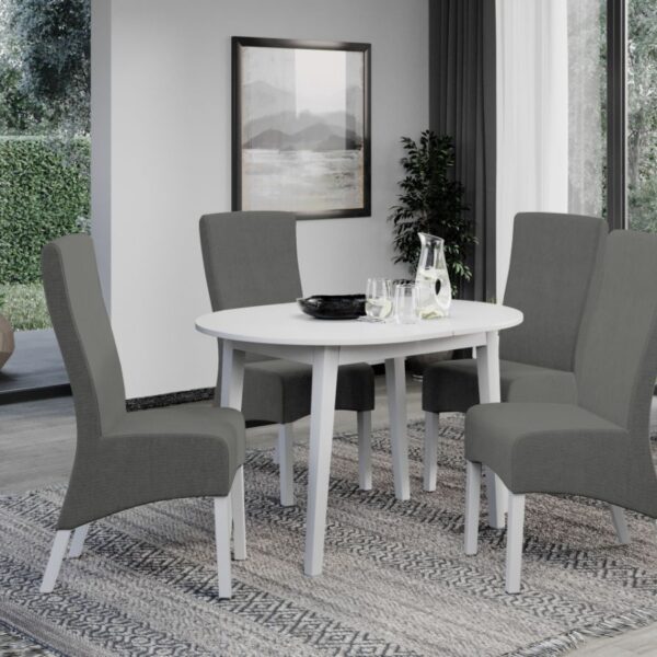 Set Masa Rosa extensibila + 4 Scaune Paris Vardo 11