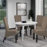 Set Masa Rosa extensibila + 4 Scaune Paris Vardo 35