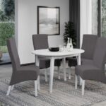 Set Masa Rosa extensibila + 4 Scaune Paris Westa 8