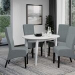 Set Masa Rosa extensibila + 4 Scaune Paris Westa 9