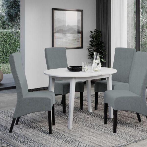 Set Masa Rosa extensibila + 4 Scaune Paris Westa 9