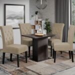 Set Masa Smart Wenghe + 4 Scaune Oslo Royal Velvet 3