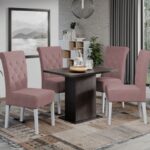 Set Masa Smart Wenghe + 4 Scaune Oslo Royal Velvet 6