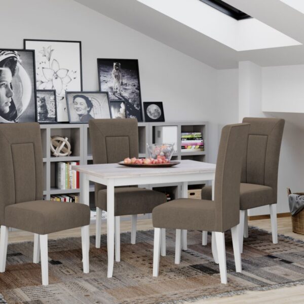 Set Masa Torino Alba + 4 Scaune Lima Vardo 35