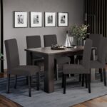 Set Masa Venetia extensibila + 6 Scaune Eco Savio 16