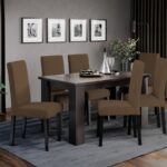 Set Masa Venetia extensibila + 6 Scaune Eco Savio 38