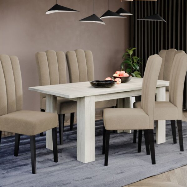 Set Masa Venetia extensibila + 6 Scaune Wog Moric 2