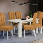 Set Masa Venetia extensibila + 6 Scaune Wog Vardo 68