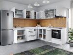Set Mobila Bucatarie Colt Mina Pure 240*240 Alb C60 - imagine 2