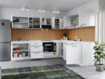 Set Mobila Bucatarie Colt Mina Pure 300*240 Alb C61 - imagine 2