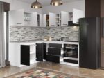 Set Mobila Bucatarie Colt Mina Yang 180*220 Ferrara/Alb C140 - imagine 2