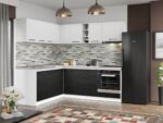 Set Mobila Bucatarie Colt Mina Yang 180*220 Ferrara/Alb C140 - imagine 3