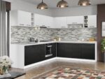 Set Mobila Bucatarie Colt Mina Yang 300*240 Ferrara/Alb C142 - imagine 3
