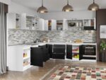 Set Mobila Bucatarie Colt Mina Yang 300*300 Ferrara/Alb C145 - imagine 2