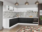 Set Mobila Bucatarie Colt Mina Yang 300*300 Ferrara/Alb C145 - imagine 3