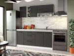 Set Mobila Bucatarie Mina Grafit 180 Gri Antracit C72 - imagine 3
