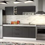 Set Mobila Bucatarie Mina Grafit 200 Gri Antracit C68
