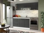 Set Mobila Bucatarie Mina Grafit 200 Gri Antracit C75 - imagine 3