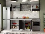 Set Mobila Bucatarie Mina Grafit 220 Gri Antracit C76 - imagine 2