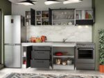 Set Mobila Bucatarie Mina Grafit 240 Gri Antracit C73 - imagine 2