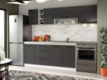 Set Mobila Bucatarie Mina Grafit 240 Gri Antracit C73 - imagine 3