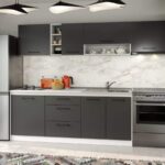 Set Mobila Bucatarie Mina Grafit 260 Gri Antracit C70
