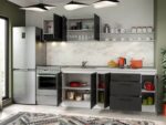 Set Mobila Bucatarie Mina Grafit 260 Gri Antracit C82 - imagine 2