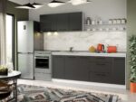 Set Mobila Bucatarie Mina Grafit 260 Gri Antracit C82 - imagine 3