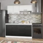 Set Mobila Bucatarie Mina Yang 160 Ferrara/Alb C131