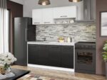 Set Mobila Bucatarie Mina Yang 160 Ferrara/Alb C131 - imagine 3