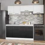 Set Mobila Bucatarie Mina Yang 220 Ferrara/Alb C130