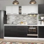 Set Mobila Bucatarie Mina Yang 244 Ferrara/Alb C135