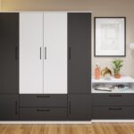 Dulap Benjamin Gri / Alb – C165/02