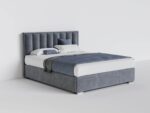 Set Mobila Dormitor Beverley tapitat cu oglinda - imagine 2