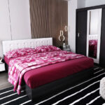 Set Mobila Dormitor Bingo F Tapitat Alb - 4 piese