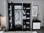 Set Mobila Dormitor Mario 3U 6 piese tapitat wenge - imagine 4