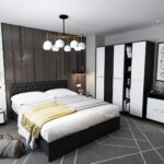 Set Mobila Dormitor Mario 3U 6 piese tapitat wenge