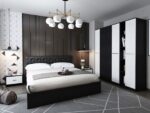 Set Mobila Dormitor Mario 4U 5 piese tapitat wenge - imagine 2
