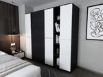 Set Mobila Dormitor Mario 4U 5 piese tapitat alb - imagine 3