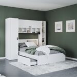 Set Mobila Dormitor Nordis 2.26m cu pat incadrat