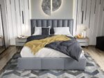 Set Mobila Dormitor Toronto tapitat cu oglinda - imagine 4