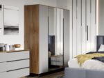 Set Mobila Dormitor Toronto tapitat cu oglinda - imagine 5