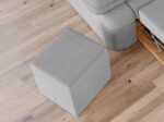Taburet Cub Gri Deschis - imagine 3
